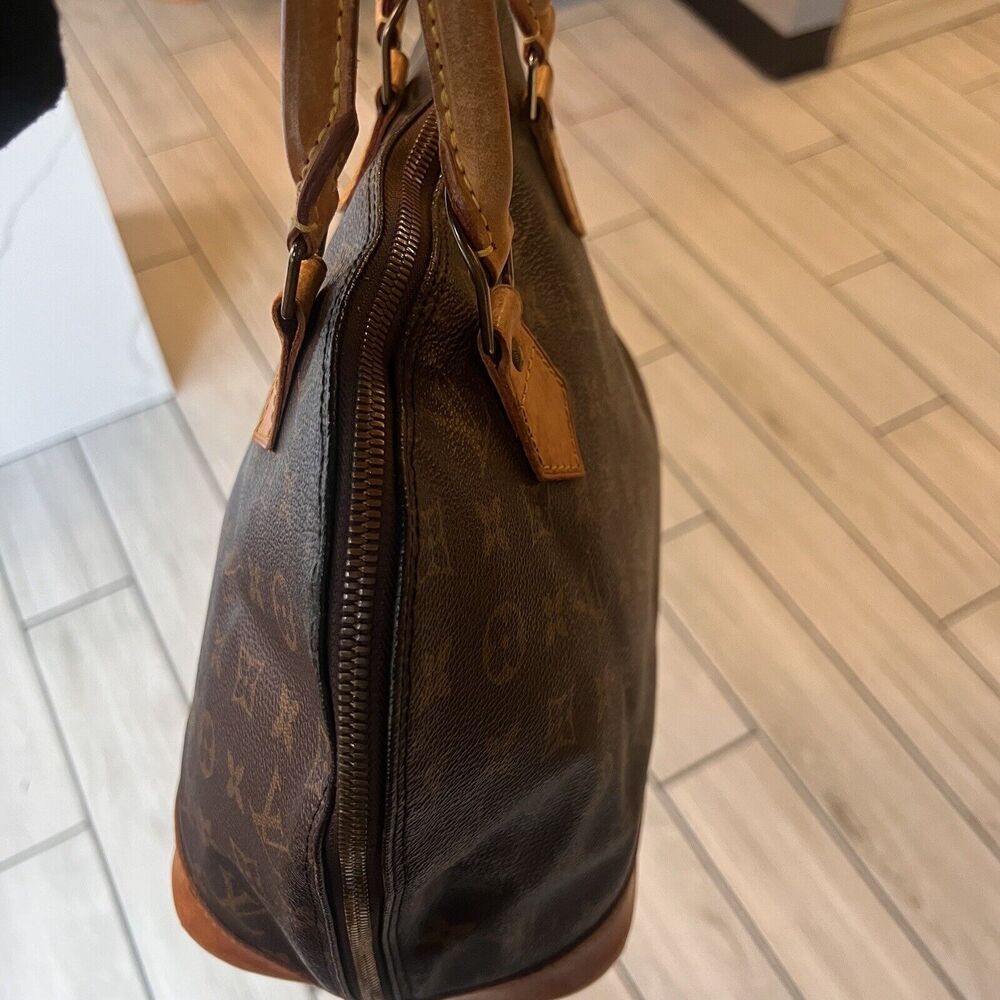 Louis Vuitton Monogram Canvas Leather Alma Pm Bag Brown - Picture 8 of 11